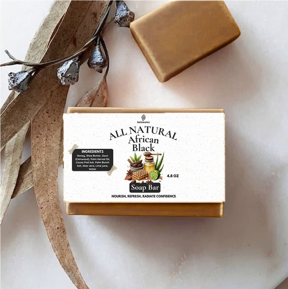 All Natural African Black Soap Bar