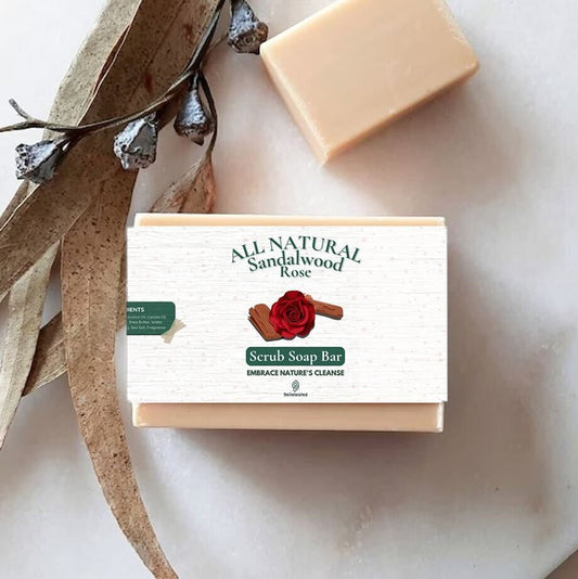 Sandalwood Rose Scrub Soap Bar